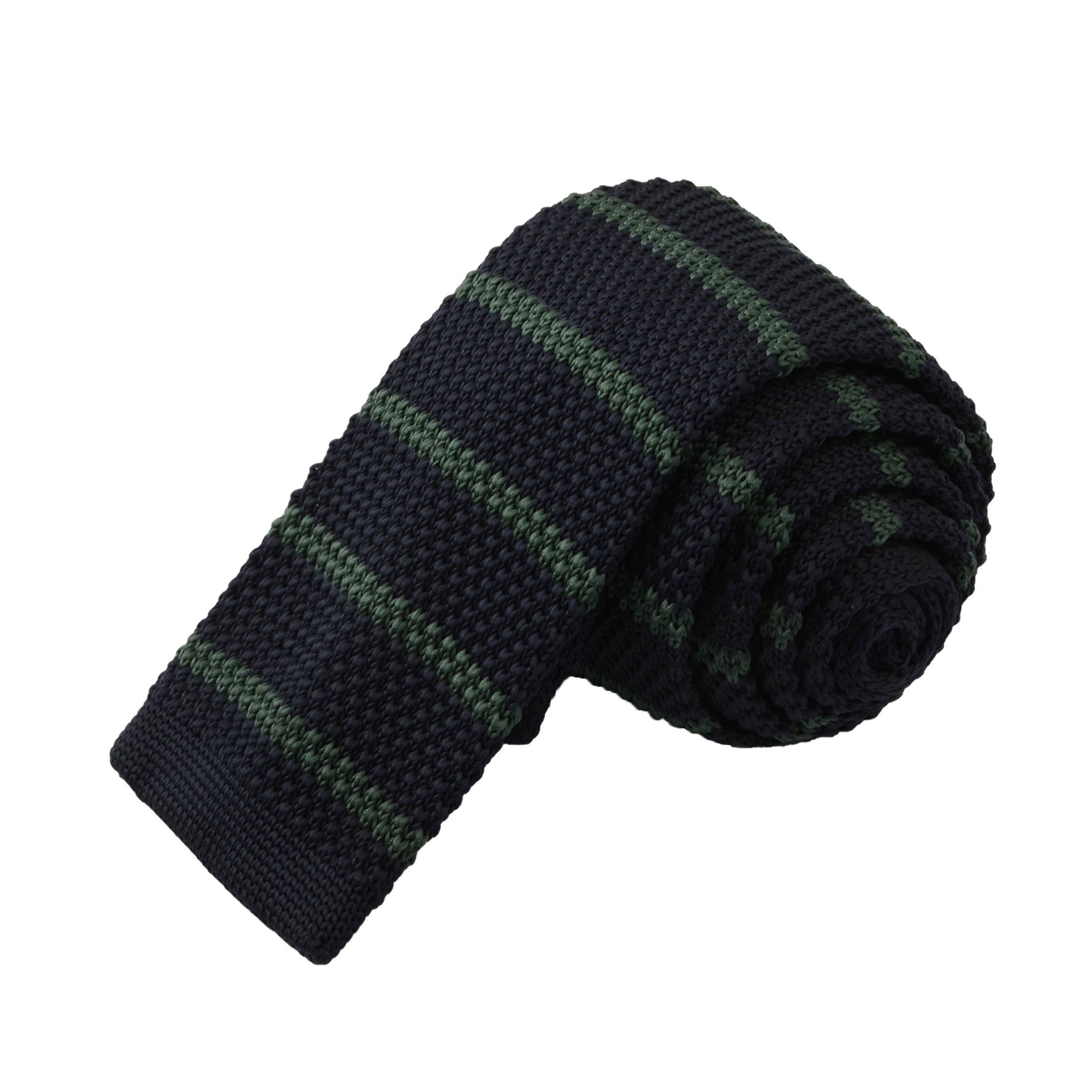 OEM/ODM Men's Handmade 100% Polyester Stripe Casual Neclkties Custom Logo Mens Knit Neck Ties