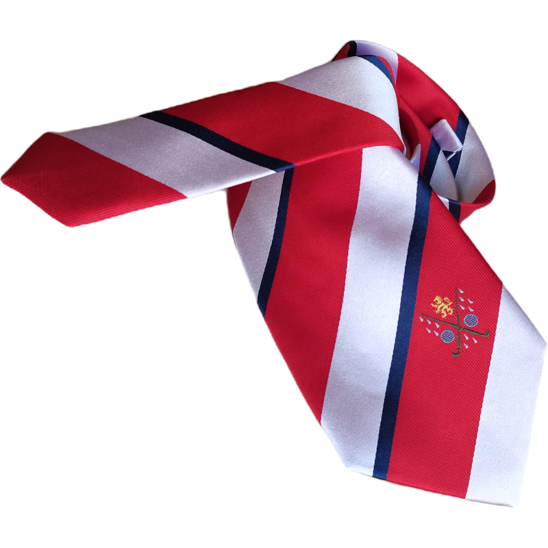 Custom Embroidery Logo Club Tie Polyester Necktie