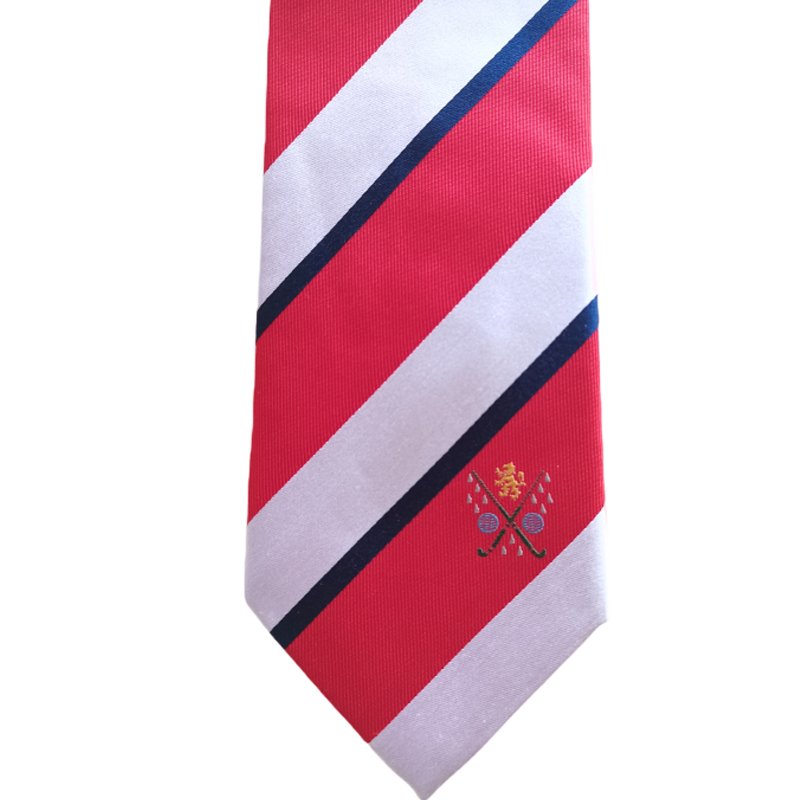 Custom Embroidery Logo Club Tie Polyester Necktie