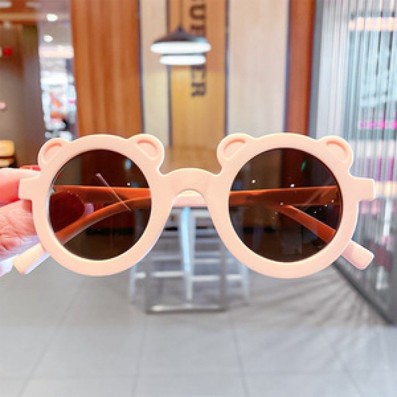 2024 New Bear Children's Sunglasses Super Cute Sunshade Sunglasses For Photos Cartoon Baby Uv Protection