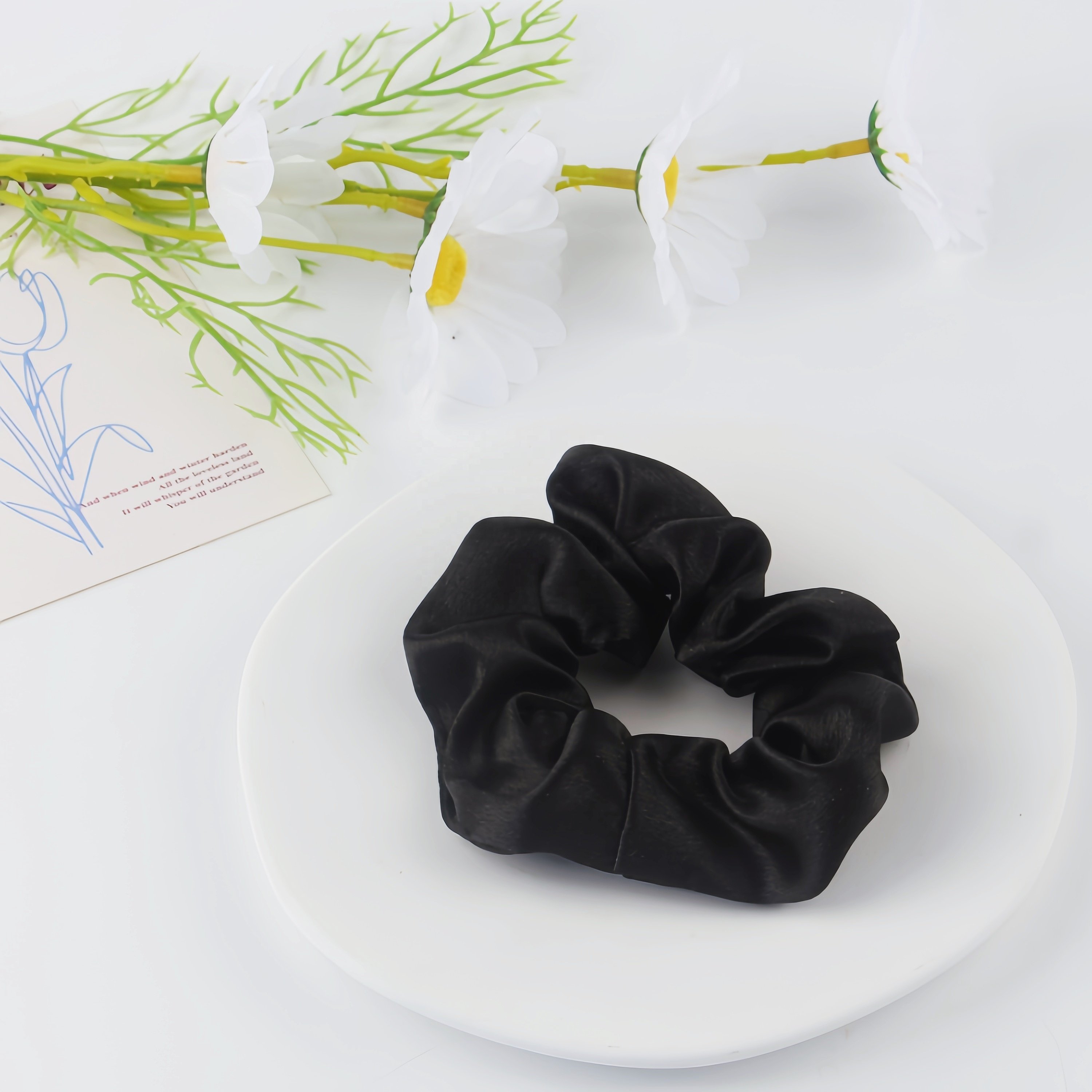 Factory Custom Eco Friendly scrunchies Multicolor Comfortable Hair Rope Fashion Stain Hair Scrunchies For Girls Hair Accessories