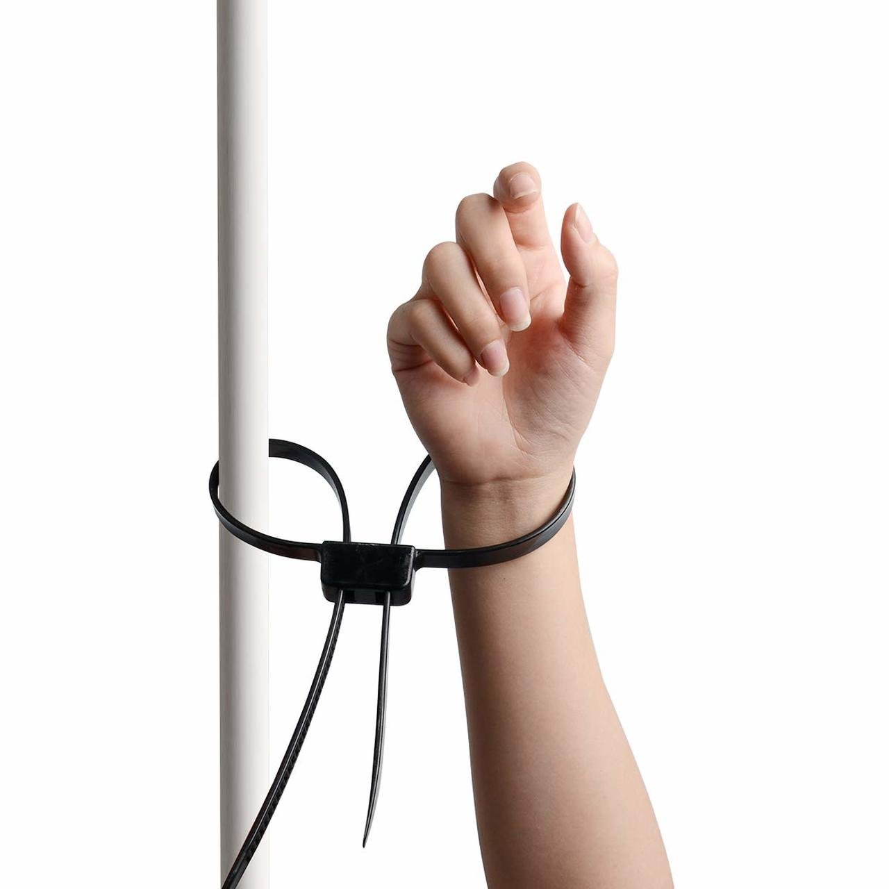 High Quality Cable Tie Manufactory, Strength 10pcs/bag nylon66 police Plastic handcuff 800mm zip ties