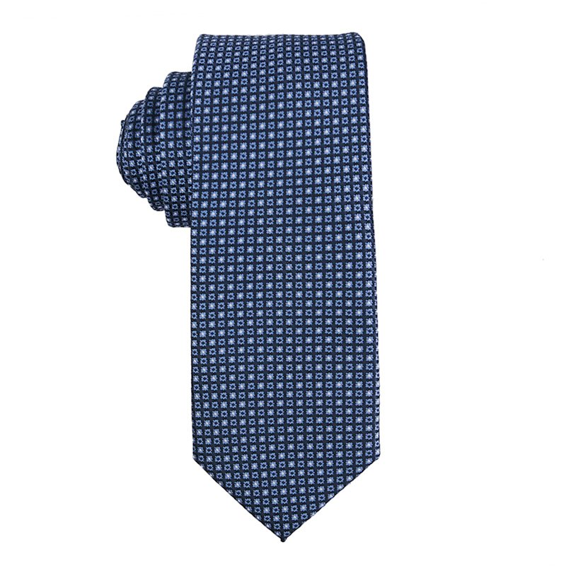 Navy Blue Handmade Factory China Low MOQ ODM OEM High Quality Fashion 100% Polyester Fabric Wholesale Neck Tie
