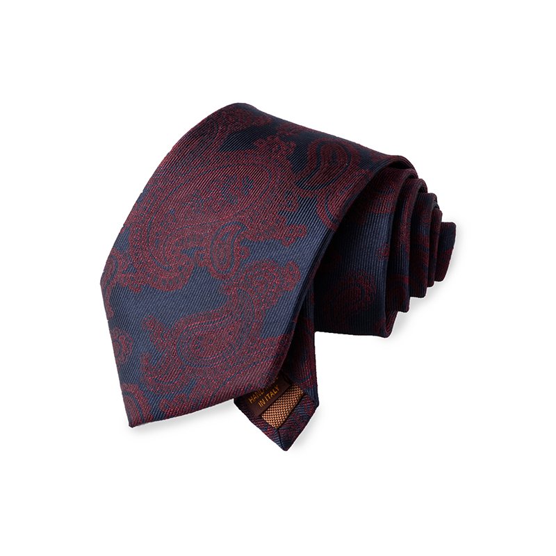 Chinese Supplier Custom Logo Cheap Necktie Wholesale High Quality Paisley Pattern Pure Silk Neck Ties For Men Luxury