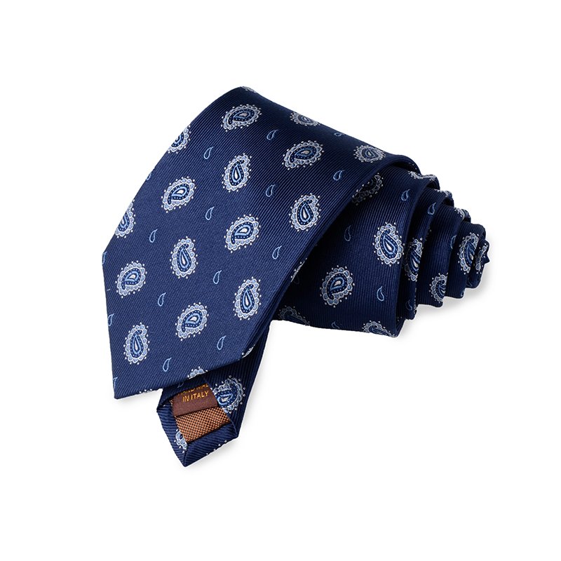 Chinese Supplier Custom Logo Cheap Necktie Wholesale High Quality Paisley Pattern Pure Silk Neck Ties For Men Luxury