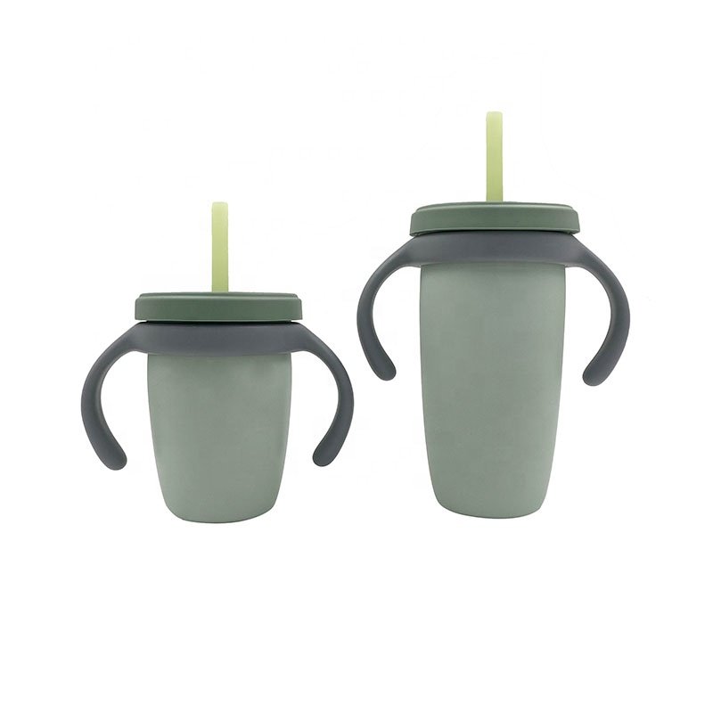 TT080 240ml Eco-friendly Durable Toddler Drinking Cup Learning Tumbler Tiny Open Cup DIY Drinking Cup Set