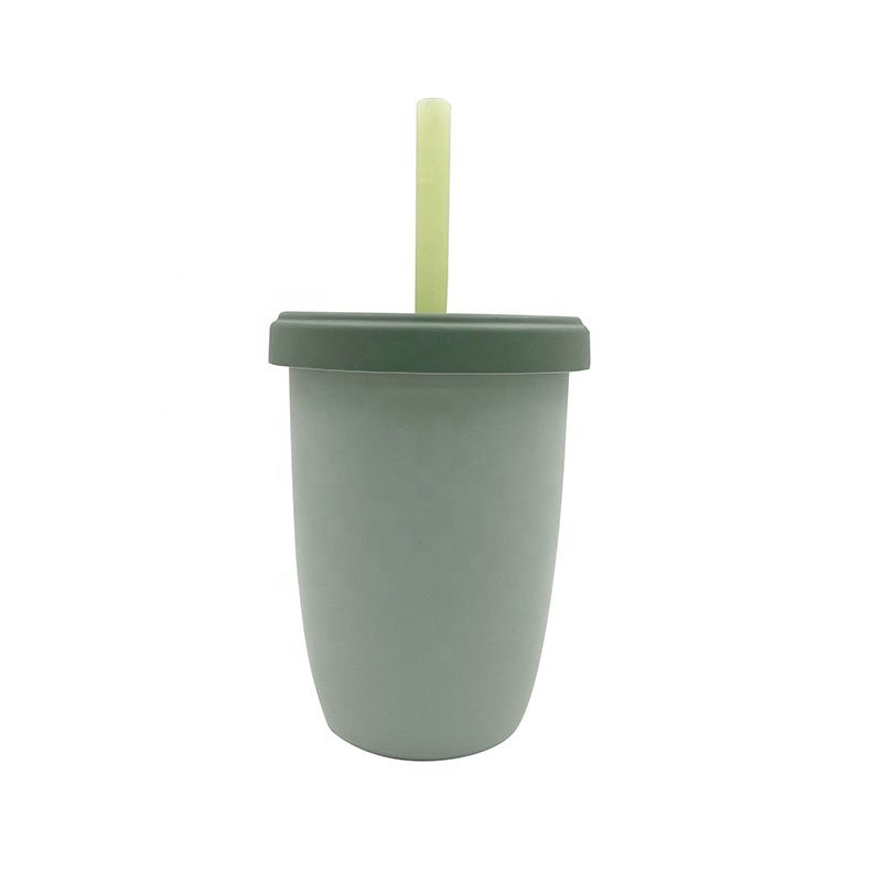 TT080 240ml Eco-friendly Durable Toddler Drinking Cup Learning Tumbler Tiny Open Cup DIY Drinking Cup Set