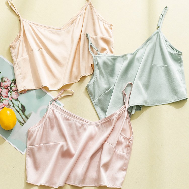 Wholesale price luxury silk Cami Top pajamas custom fit Silk Sexy Camisole 100% mulberry silk camisole