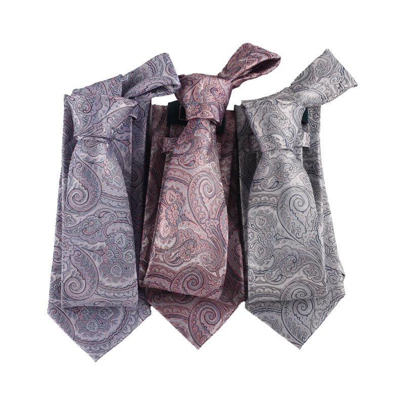 Chinese Manufacturer Wholesale New Design Men's Paisley Pattern Ties Custom Logo 100% Silk Handmade Necktie For Business Men