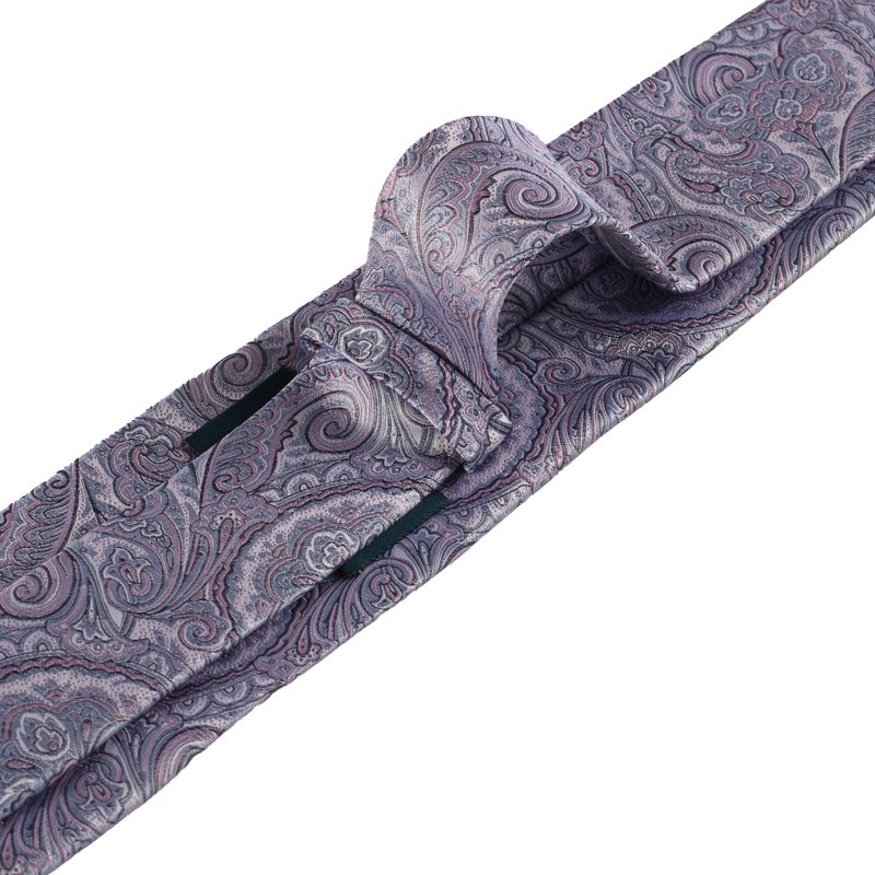 Chinese Manufacturer Wholesale New Design Men's Paisley Pattern Ties Custom Logo 100% Silk Handmade Necktie For Business Men