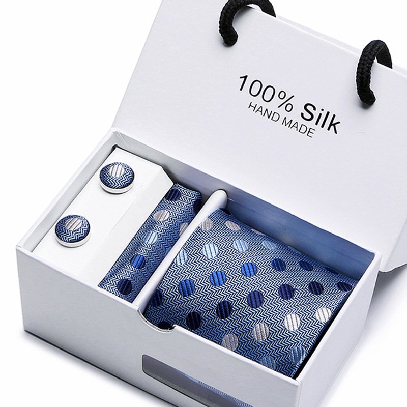 Silk Tie Handkerchief and clip 3pcs Set Silk-like Mens Ties and Pocket Square Sets Business Elegant Ties Set for Men