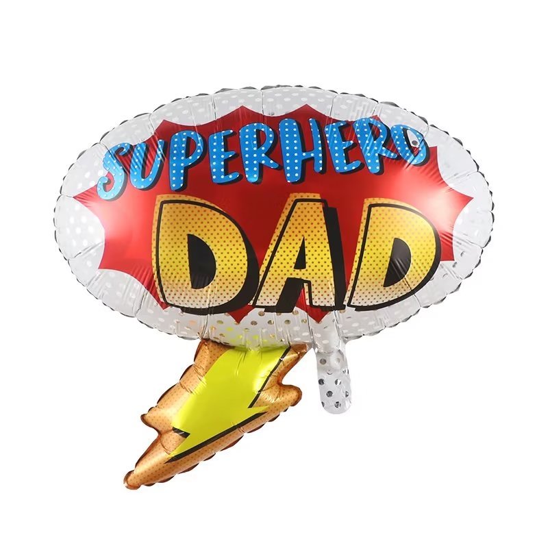 18 Inch Father's Day Gift For Dad Decoration Foil Balloon Cartoon Mustache Tie Best Dad Balloon