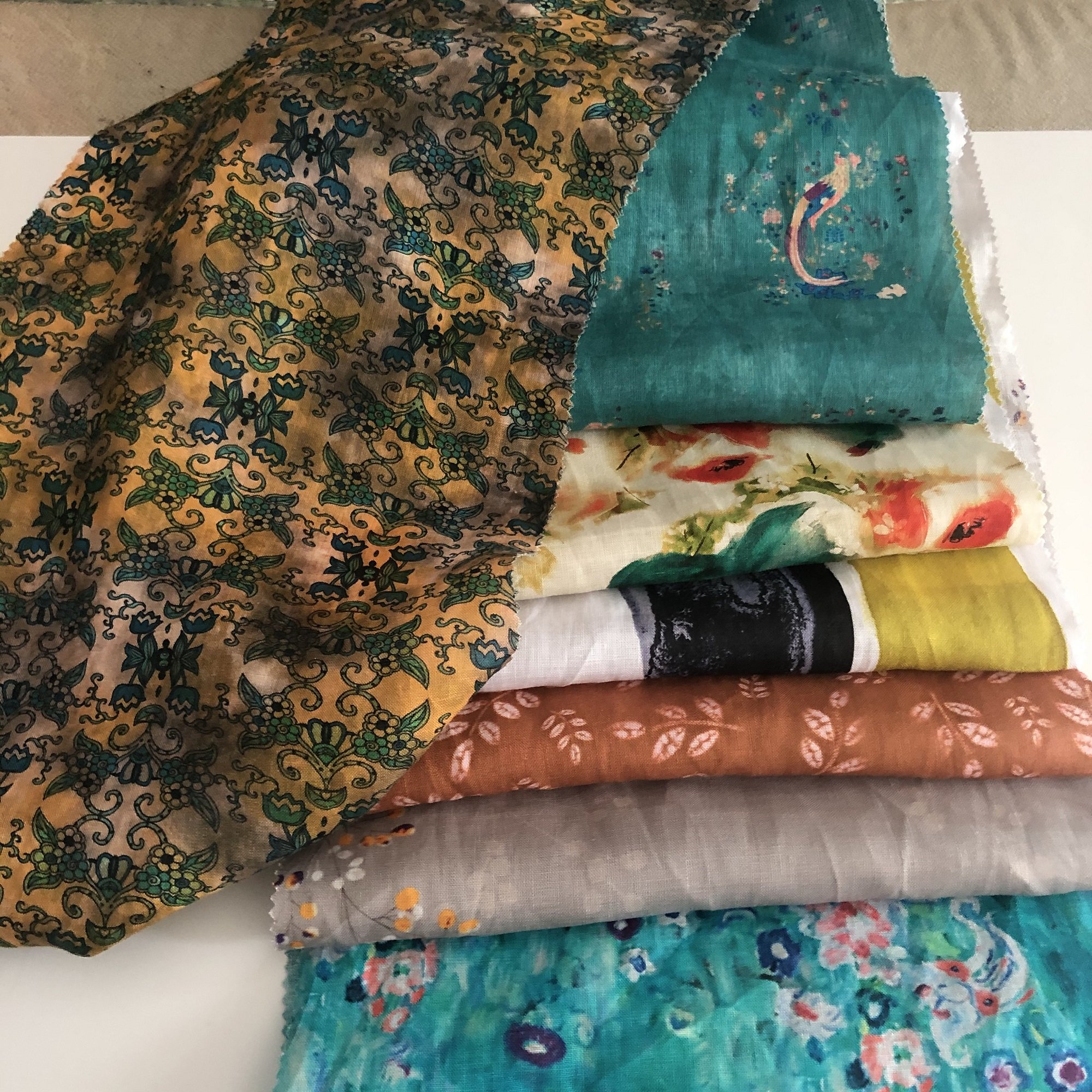 printed fabric for 100% linen ramie linen cotton ramie cotton fabric customize and optional patterns
