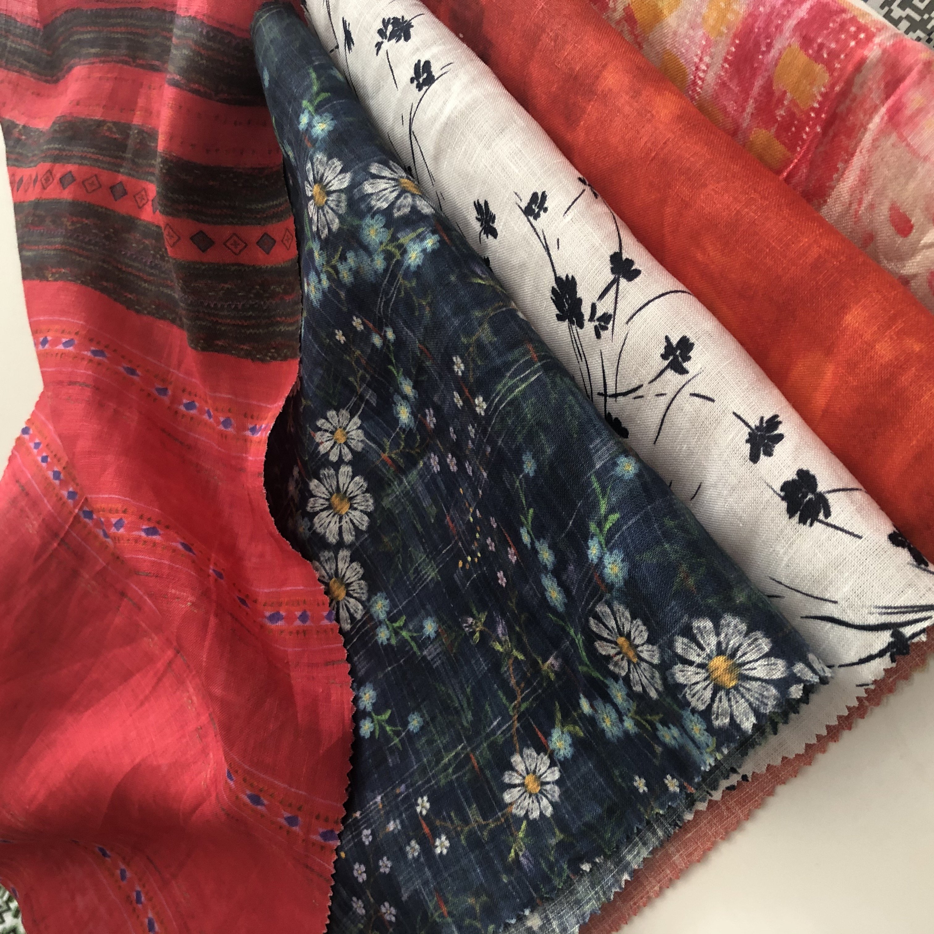 printed fabric for 100% linen ramie linen cotton ramie cotton fabric customize and optional patterns