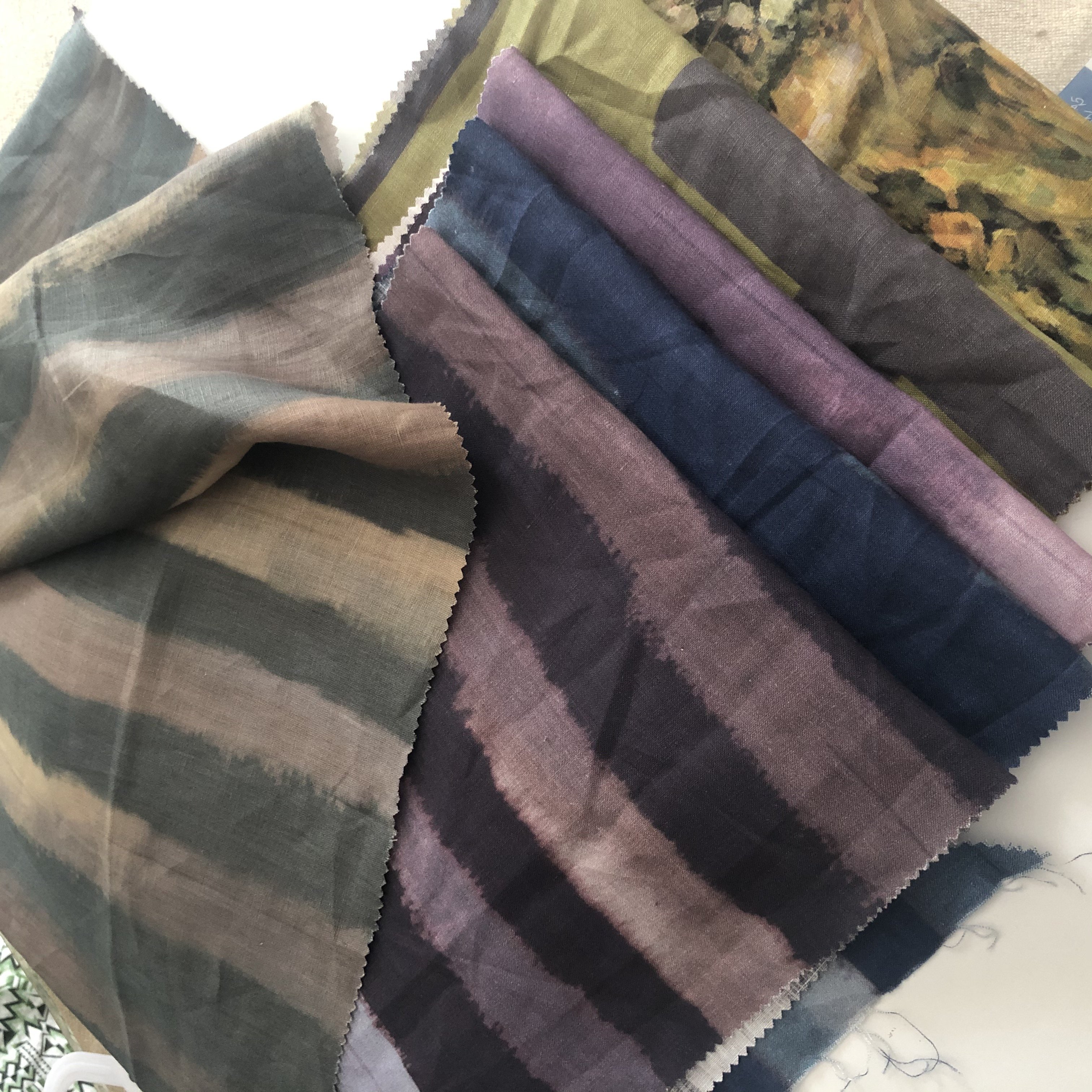 printed fabric for 100% linen ramie linen cotton ramie cotton fabric customize and optional patterns