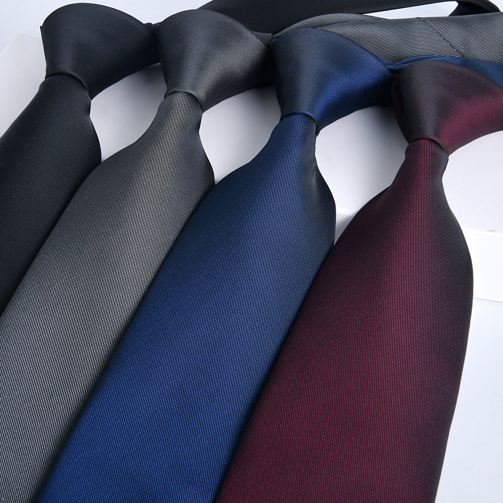 New classic business wedding groom 8cm solid color handmade neck tie for men suit