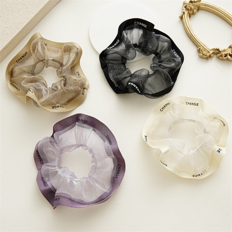 YT New Arrival Luxury Elegant Scrunchies Hair ties Elastic Hair Band Ropes for Women Large Satin Silk Women Hair Scrunchies