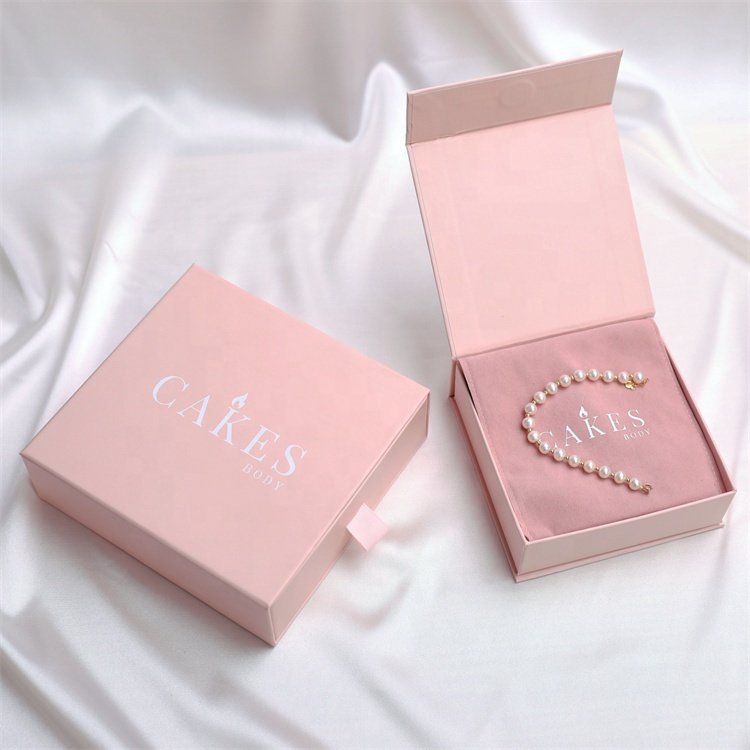 High garde exquisite jewelry box custom jewelry drawer packaging box cardboard jewellery box and bag