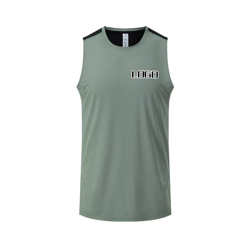 Wholesale Print Fitness Gym Sports Stringer Man Quick Dry Sleeveless fitness bodybuilding Men's Tank Tops Male Solid Undershirts