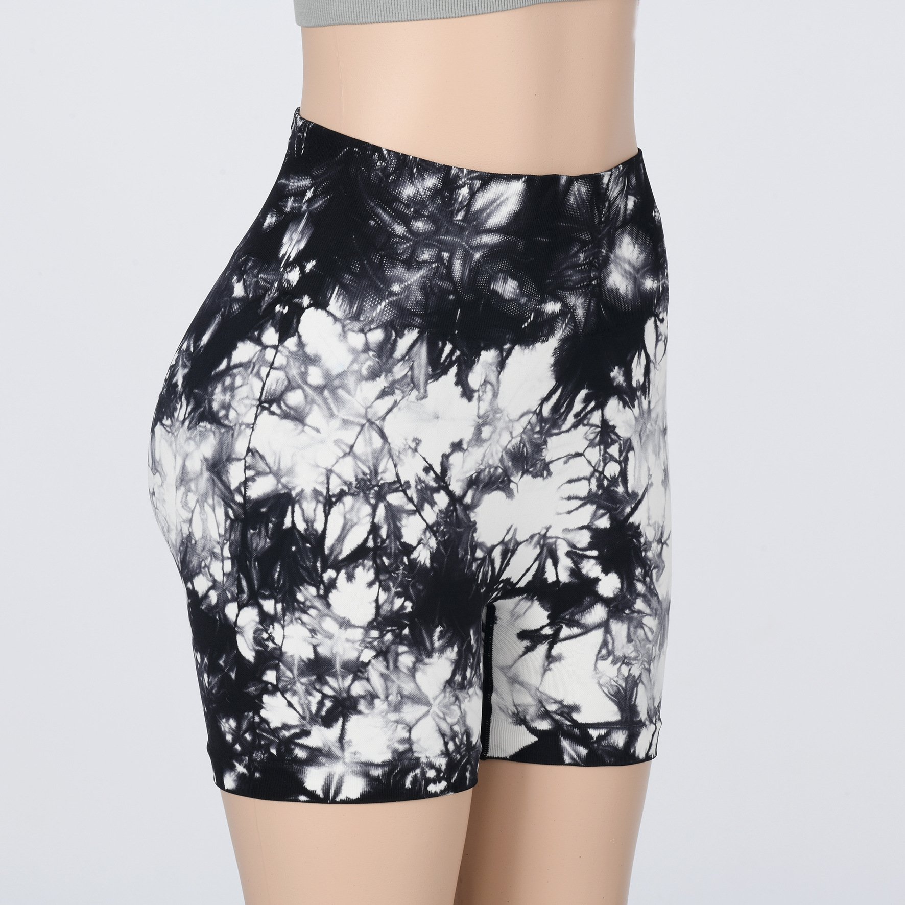 Hot Sale Running Shapers Gym shorts Tie Dye Seamless Biker Shorts Workout Butt Lifting High Waist Women Gym Sports Shorts