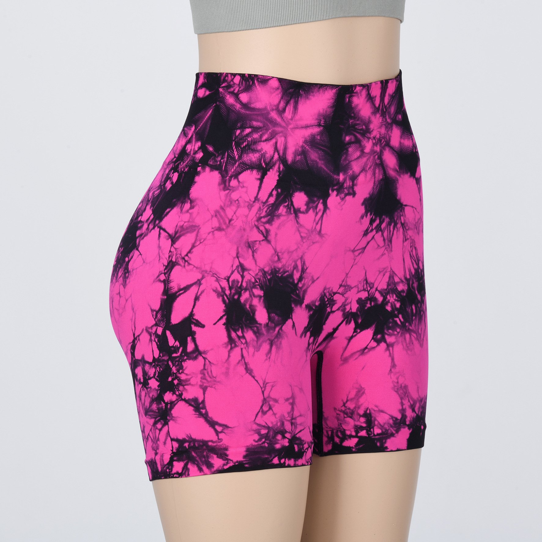 Hot Sale Running Shapers Gym shorts Tie Dye Seamless Biker Shorts Workout Butt Lifting High Waist Women Gym Sports Shorts
