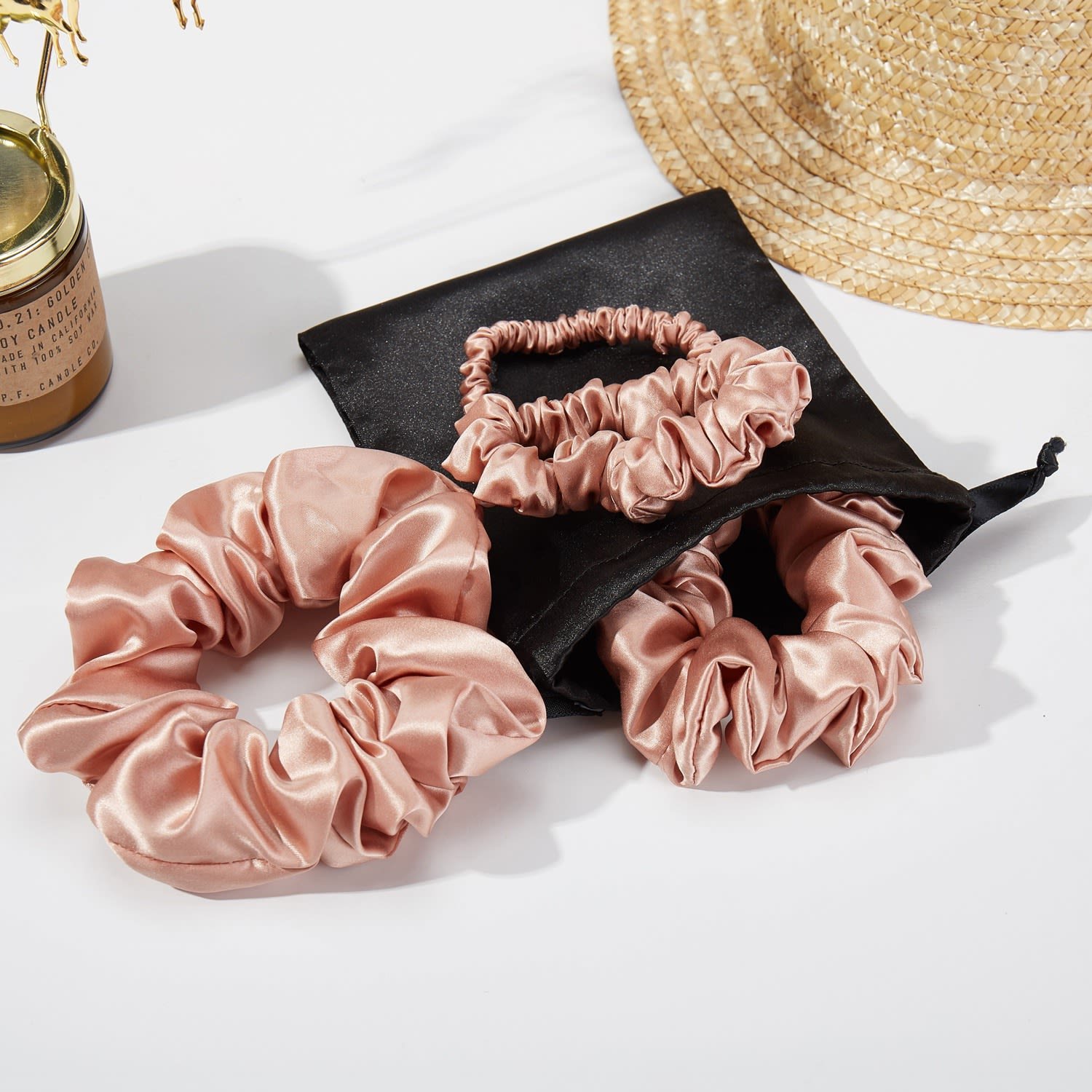 StarWill Chinese factory silk hair scrunchies Ponytail Holder and Hair Tie for Women Girl's Hair Accessories