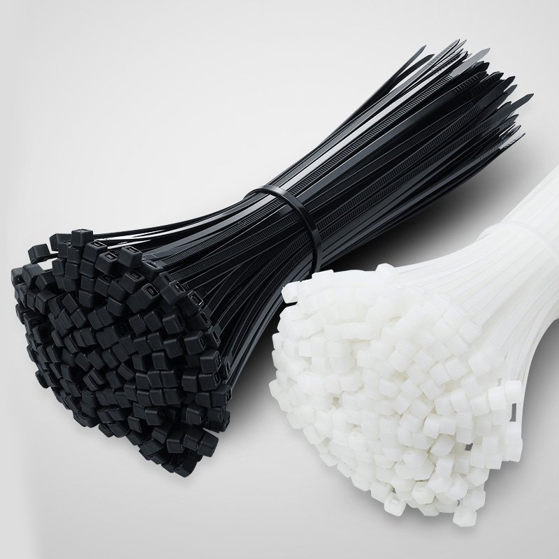 Custom Good Quality Self-Locking Wire Cable Zip Ties Manufacturer Strong Black Heavy Duty Pa66 Plastic Nylon Cable Ties