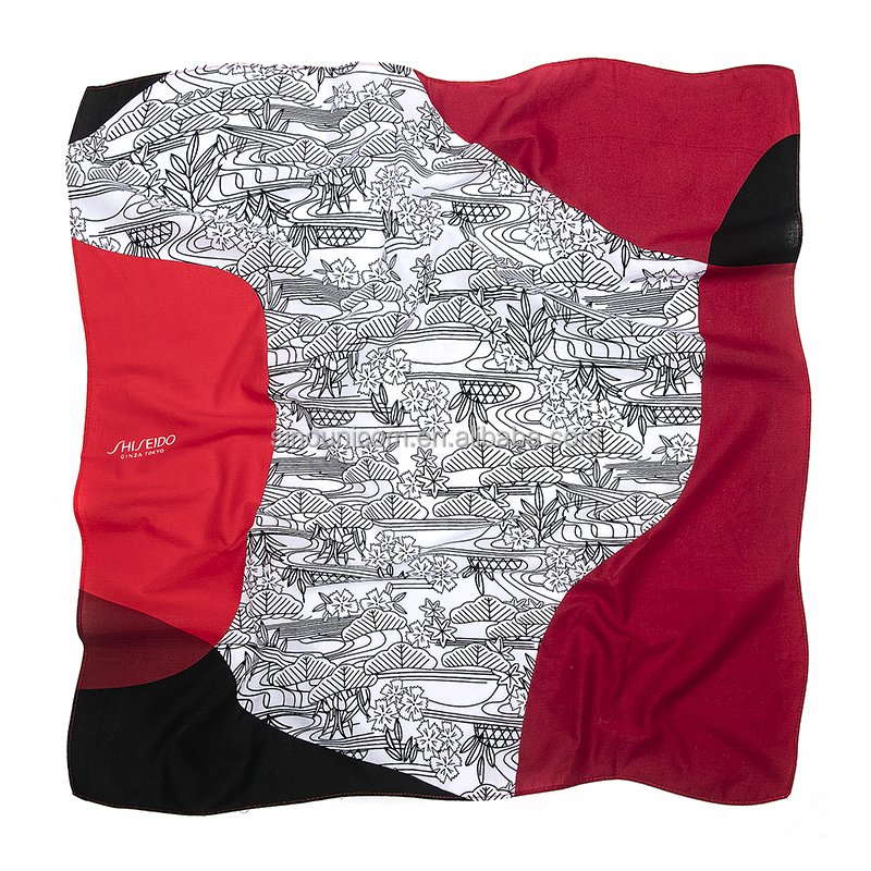 Hand Made Design Your Own Custom Printed Fashion Custom Silk Scarves and Ties with Logo
