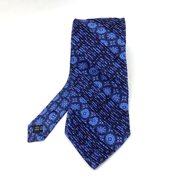 OEM Manufacture 100% Natural Paisley Silk Printed fabric Pleated Necktie