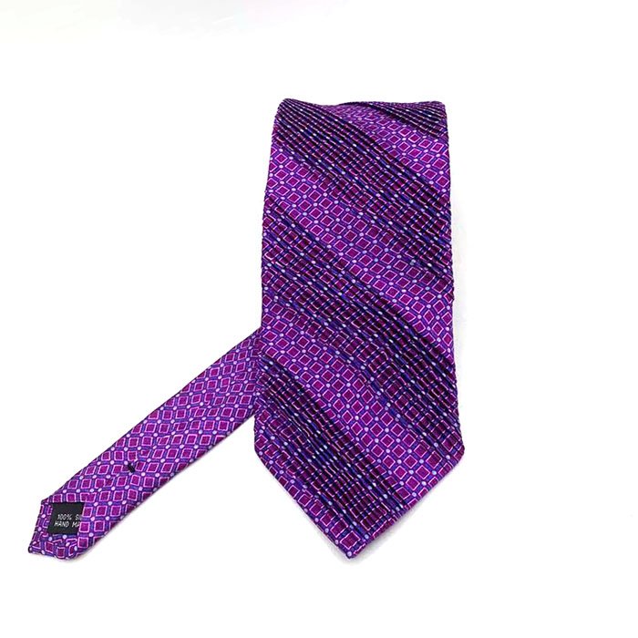 OEM Manufacture 100% Natural Paisley Silk Printed fabric Pleated Necktie