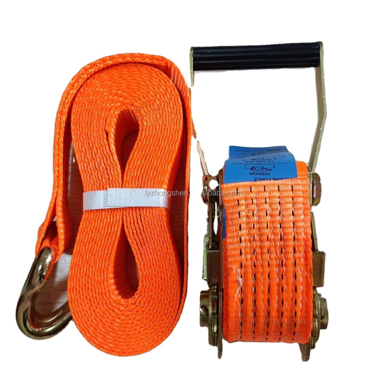Wholesale Cargo Lashing Strap 2 inch 5 Ton 10M Ratchet Straps Heavy Duty truck tie down straps container belt