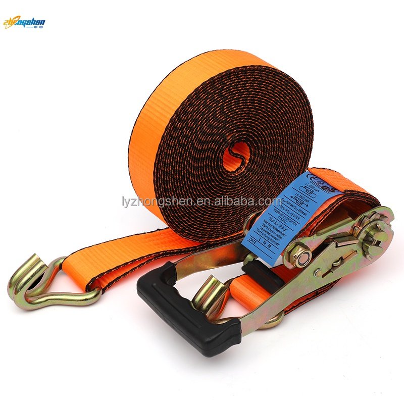 Wholesale Cargo Lashing Strap 2 inch 5 Ton 10M Ratchet Straps Heavy Duty truck tie down straps container belt