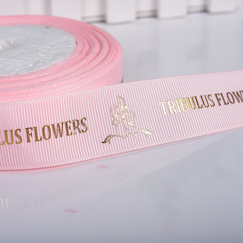 Factory wholesale personalized customized logo printed heart valentine wired edge halloween Flower ribbon