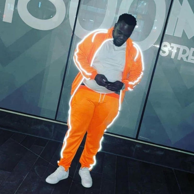 Custom Fitness Clothing 3m Reflective Tracksuit Jogger Set Men Track Suit Quality Sweatsuit For Men