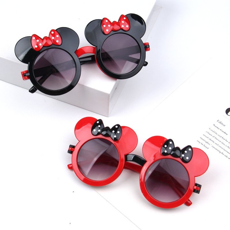 Wholesale Children's Bow Flip Sunglasses Cartoon Cute Photo Concave Shape Girl Sunglasses
