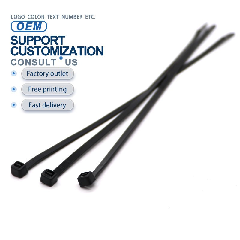 RECT108 nylon cable tie black cable ties nylon66 small cable tie