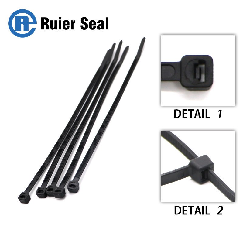 RECT108 nylon cable tie black cable ties nylon66 small cable tie