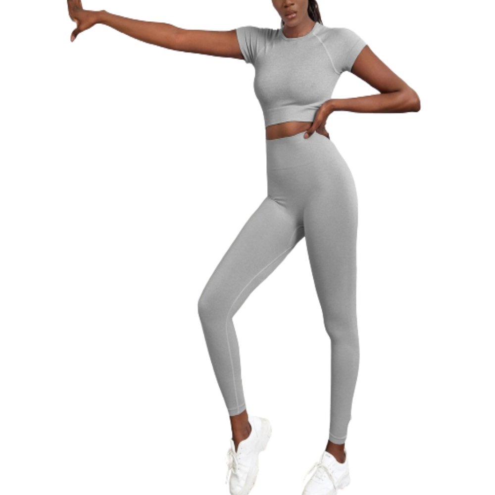 Seamless Onesie Gym Clothing Yoga Outfit Sports Suit Women Workout Gym Fitness Sets Customized Logo Printing Spandex Nylon