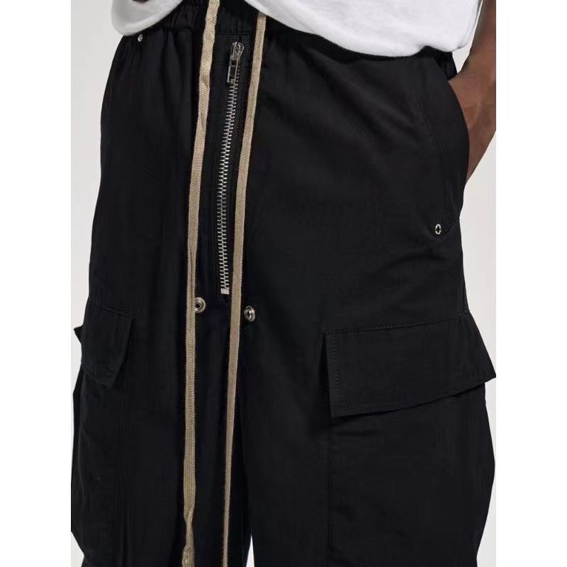 Custom Men Loose Tie Dye Wash Cargo Pant Wide Leg Stack Multiple Pockets Hip Pop Street wear Cargo Pants For Men