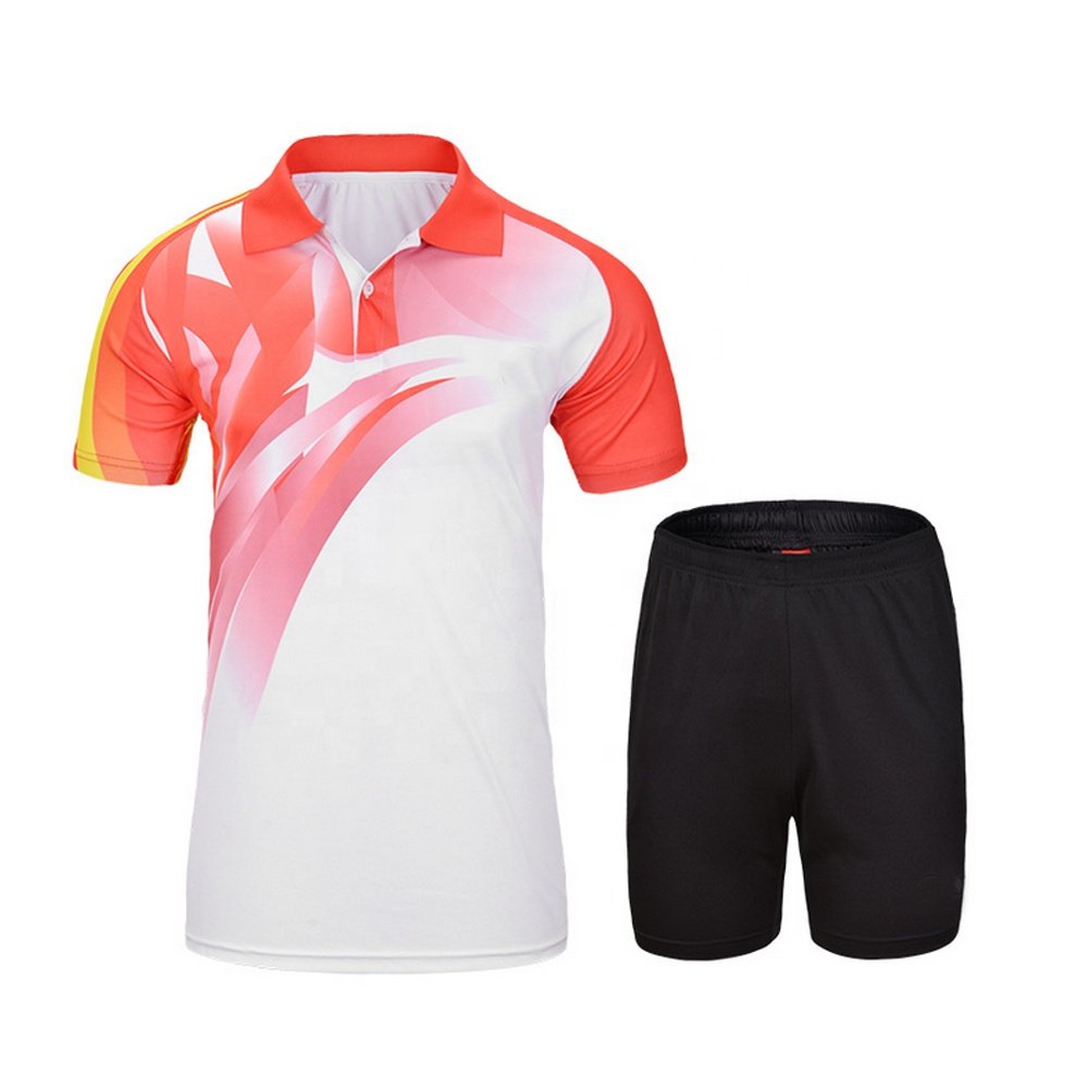 Quick Dry Breathable Men Badminton Shirt And Shorts With Short Sleeves Table Tennis Skirts Uniform For Women