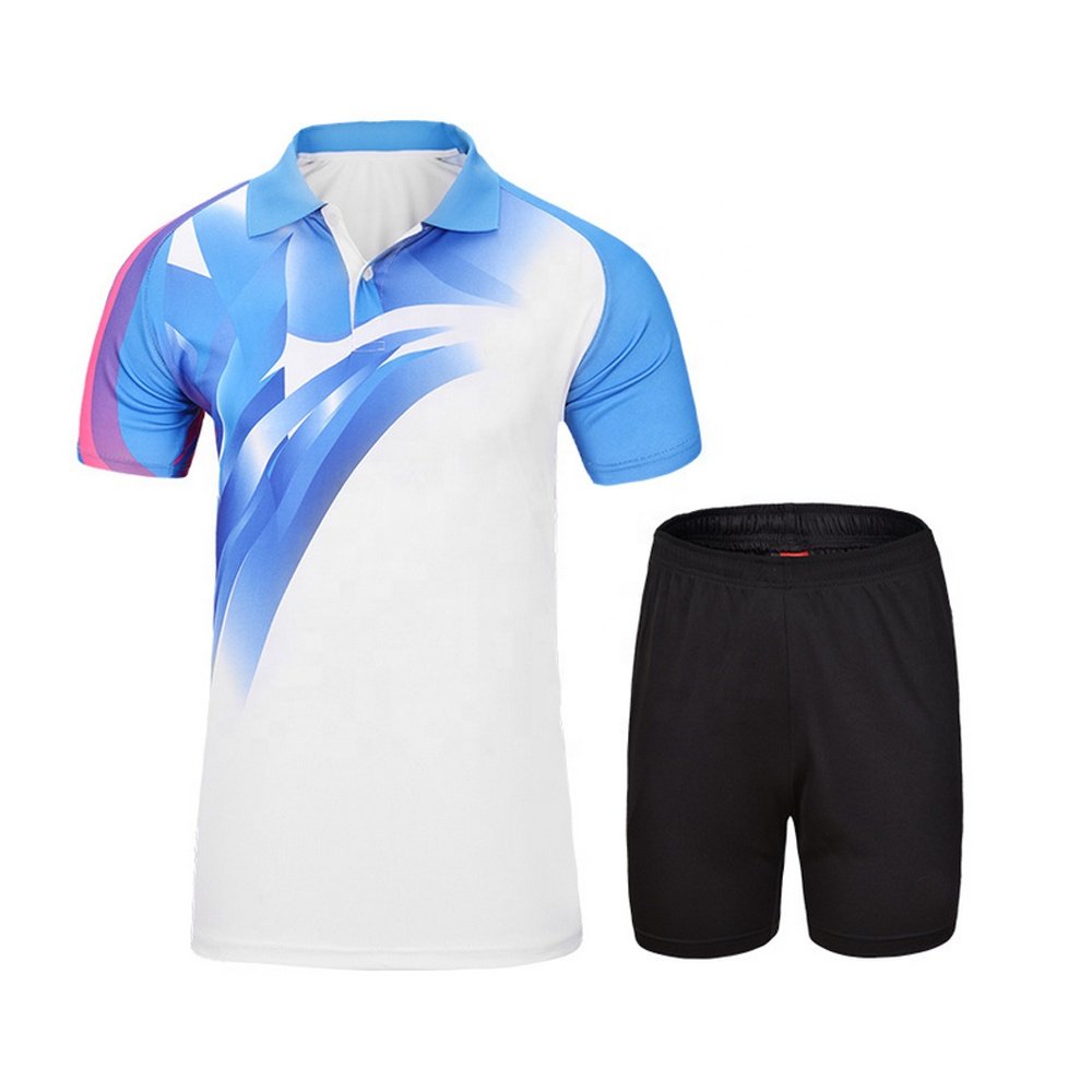 Quick Dry Breathable Men Badminton Shirt And Shorts With Short Sleeves Table Tennis Skirts Uniform For Women