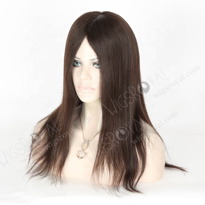 Luxury 16 Inch S M cap Best Unprocessed Raw Virgin European Hair Tangle Free Natural Color Glueless Wigs