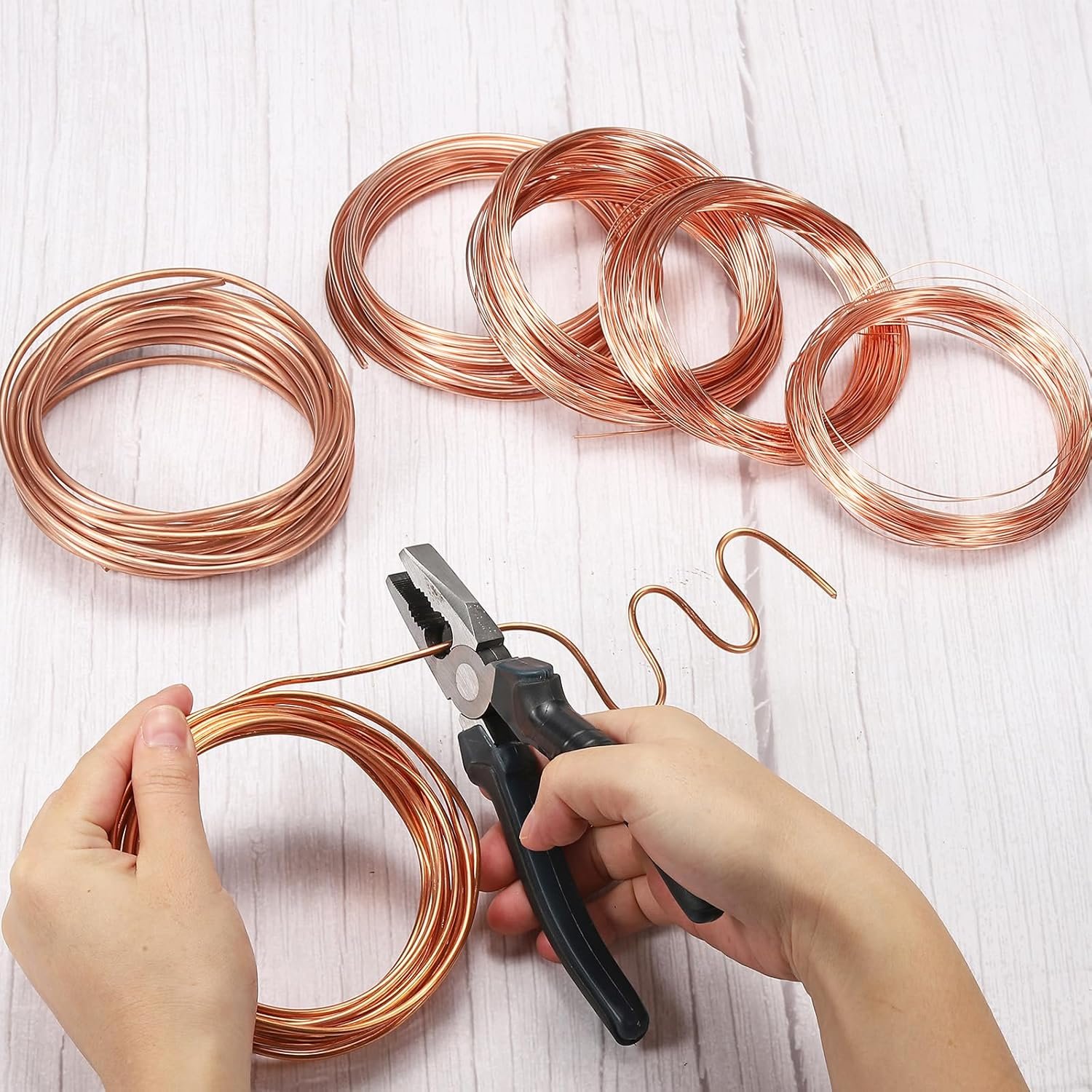 5M Pure Copper Wire 0.3mm Soft Beading Wire Metal Plant Stem Ties for Jewelry Craft