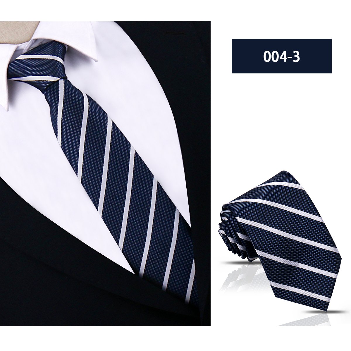 Luxury Striped Sky Blue Yellow Neckties For Men Silk Classic Wedding Ties High Quality