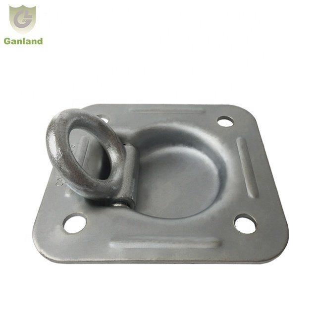 GL-14136 5000 LBS Steel Recessed Pan Fitting Cargo Tie Down Anchor D Ring
