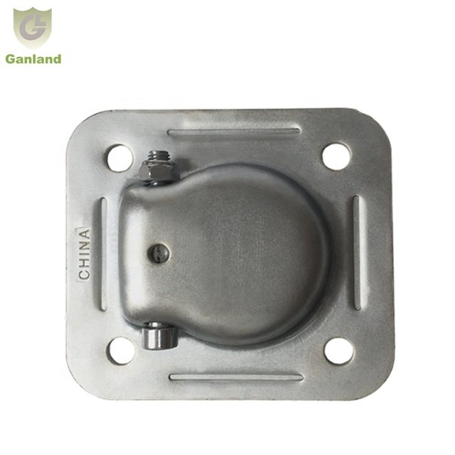 GL-14136 5000 LBS Steel Recessed Pan Fitting Cargo Tie Down Anchor D Ring