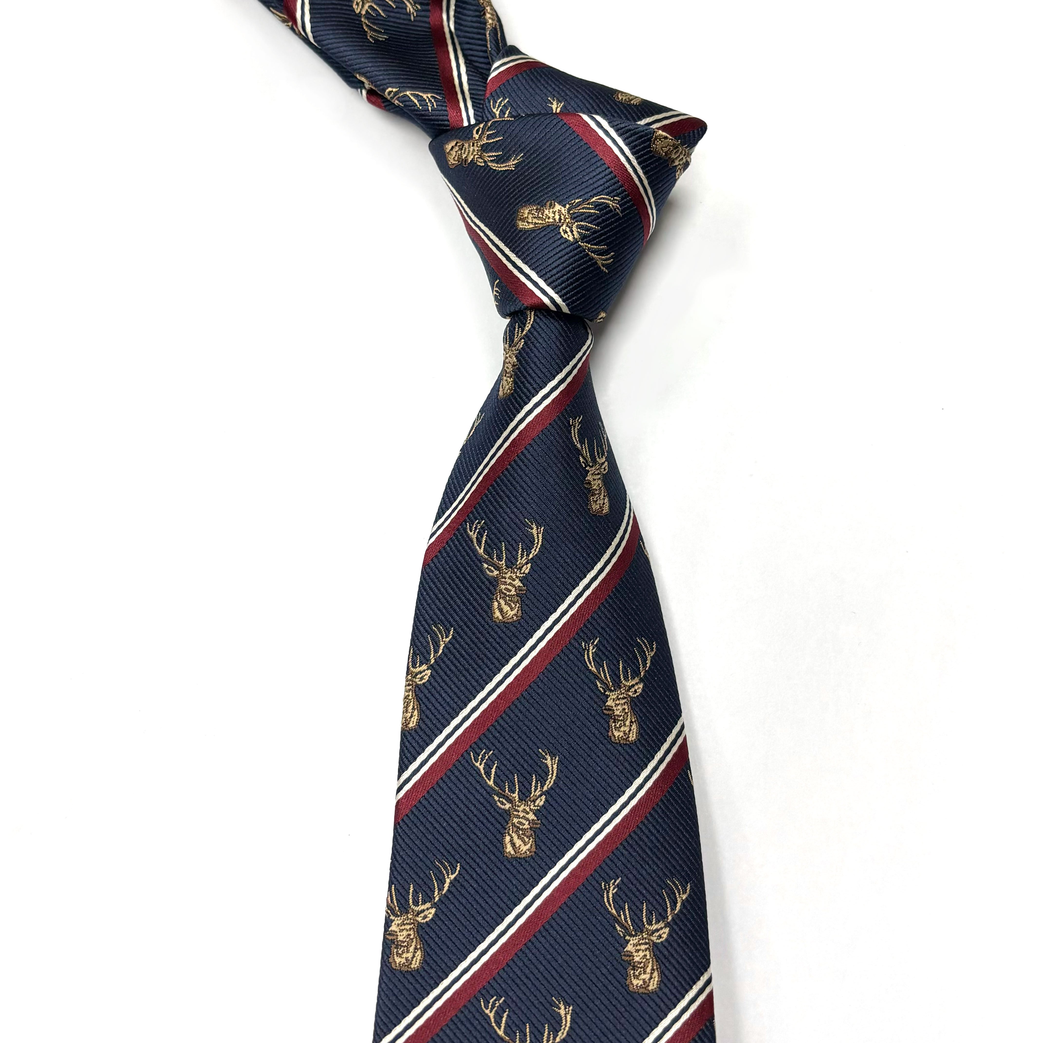 Christmas Ties for Men Holiday Festival Funny Tie and Polyester tie for Vacation Xmas Party Necktie Handkerchief