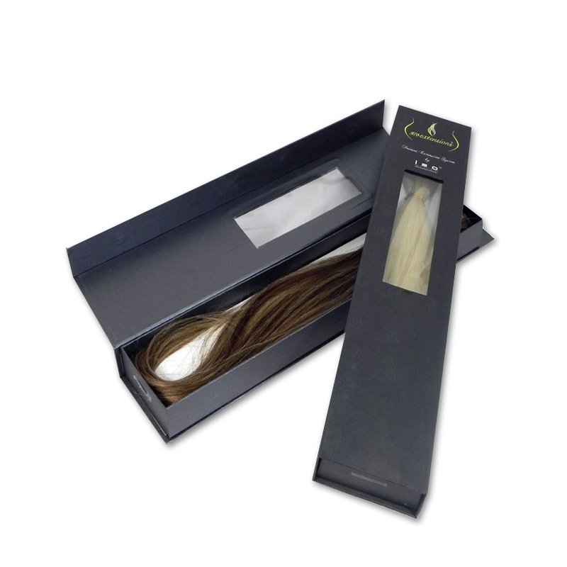 Wig box packaging custom logo printing Custom logo luxury wigs packaging gift boxes braided with handle