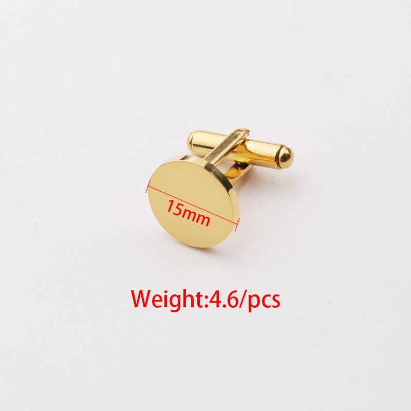 Men Cuff Link Personalized Made Engraved Logo Suit Shirt Stainless Steel Tie Clip Set Custom Blank Metal Cufflinks For Man