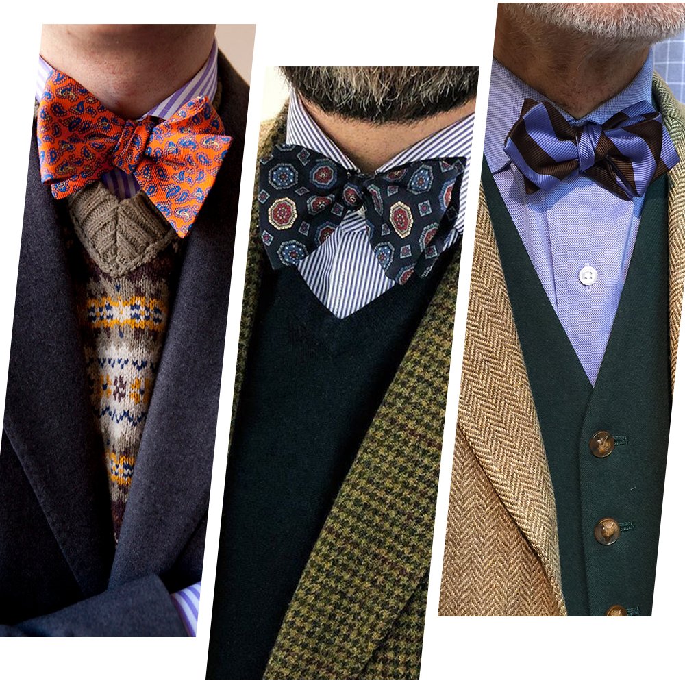 Custom Fraternity Poly Golden Stripe Private Label Selftie Silk Butterfly Bowties Logo Designer Mens Bow Ties